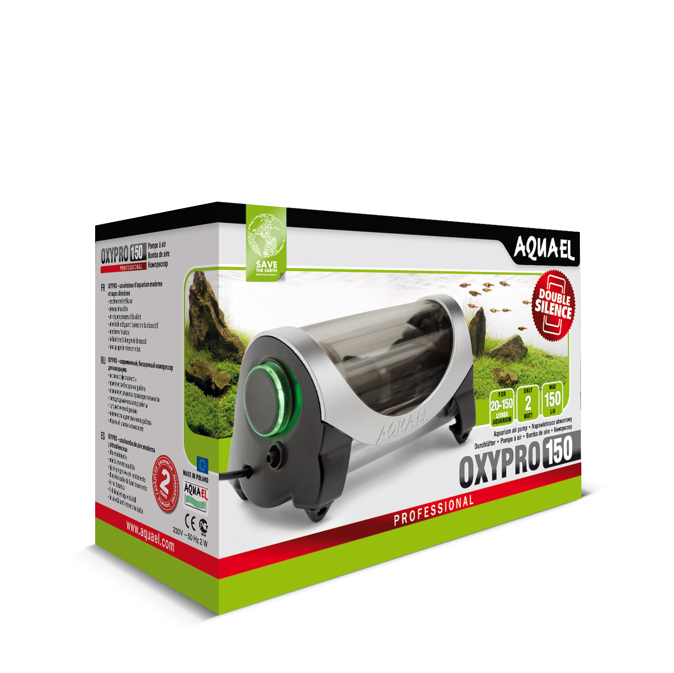 aquael air pump oxy pro 150 [4] 2392 p